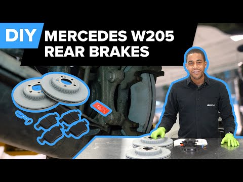 Mercedes-Benz W205 Rear Brake Replacement DIY (C300, C350e, & C400)