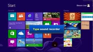 Windows 8 - Create desktop shortcut for sound recorder screenshot 5