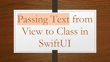 Passing Text from View to Class in SwiftUI