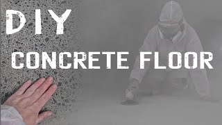 How To Polish A Concrete Floor | DIY At our 200 year old Stone Farmhouse