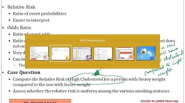 SPSS Training for Measuring Relative Risk of an Event Odds Ratio