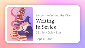 Writing in Series on Sudowrite: Multi Book Workflows