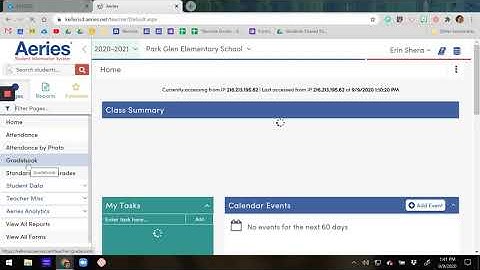 Aeries- Create Gradebook & Add Students