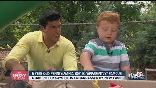 5-year-old boy is 'apparently' famous