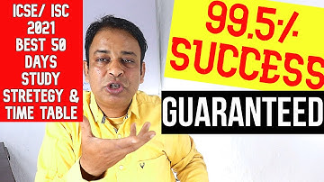 ICSE/ISC 2021 Best Effective Strategy + Timetable | My 45 days Plan to score 100+ Marks in Boards 🔥I
