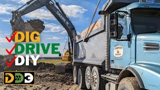 Excavator Wannabe: Helping A Local Contractor Build Large Building Pad With Big Equipment!