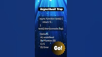 🎯 Quiz : Async/Await Trap #shorts #jsconcepts #javascript #async #asyncawait #javascriptinterview