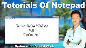 Notepad In Hindi | Tutorial Video | 2022-2023 | #Computer #knowledge #notepad