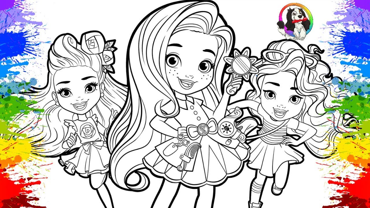 Desenholandia Colorindo Desenho da boneca Barbie Girl Cartoon, Barbie Doll  Fun Videos