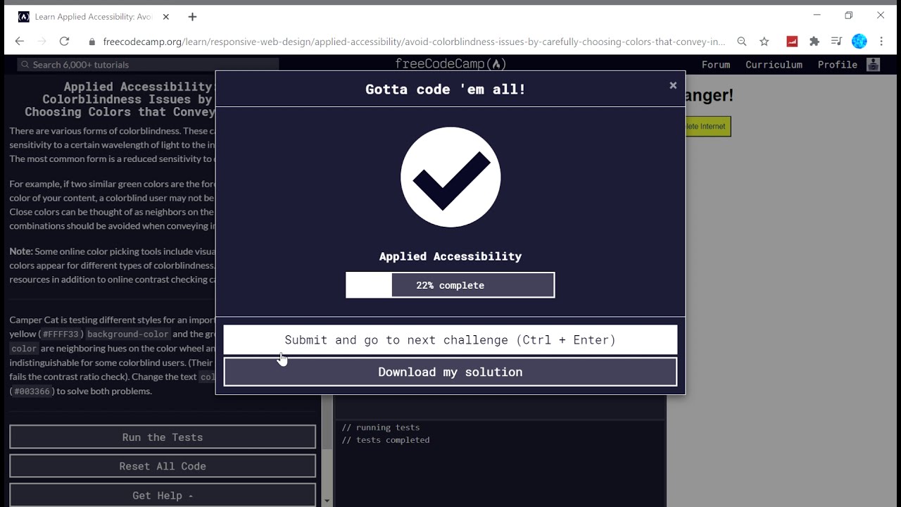 Applied Accessibility (18/22) | Avoid Colorblindness Issues by Carefully Choosing Colors | fcc