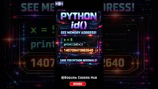 Python’s id() Will Surprise You 😲 | This Python Function Reveals Object Identity 🤯 |Python Internals