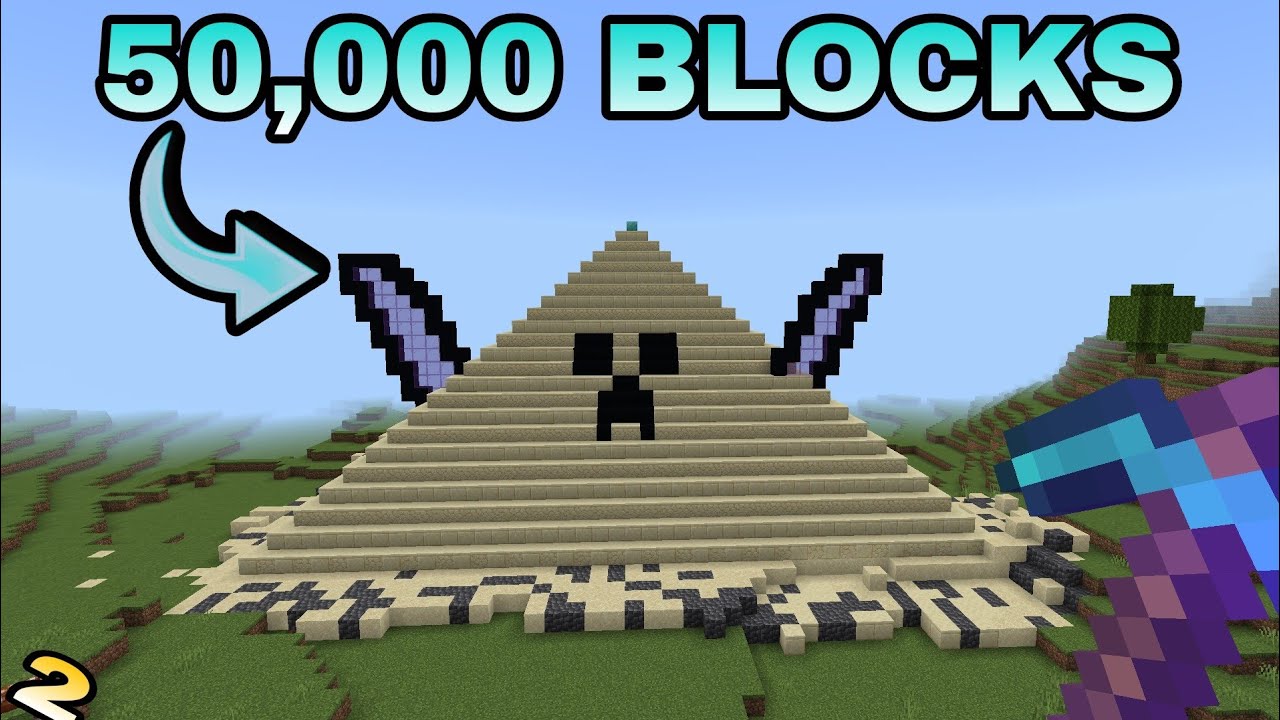 I built a Mega Pyramid in Minecraft Hardcore (Hindi) - YouTube