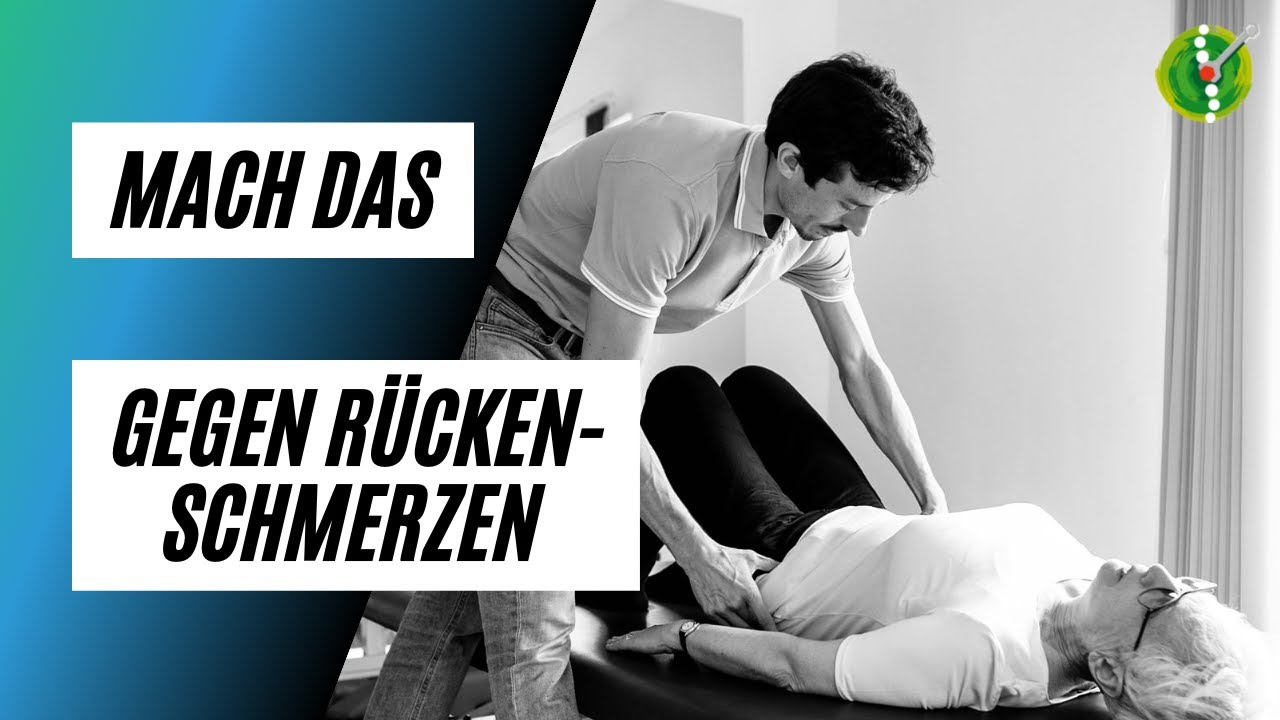 Beckenkippen bei Rückenschmerzen - YouTube
