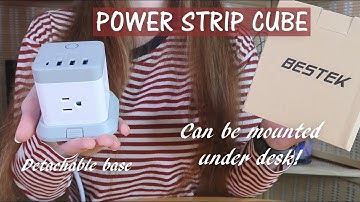 BESTEK Power Strip Cube ⭐Outlets & USB Ports| Extension Cord |Can be Mounted! 👈