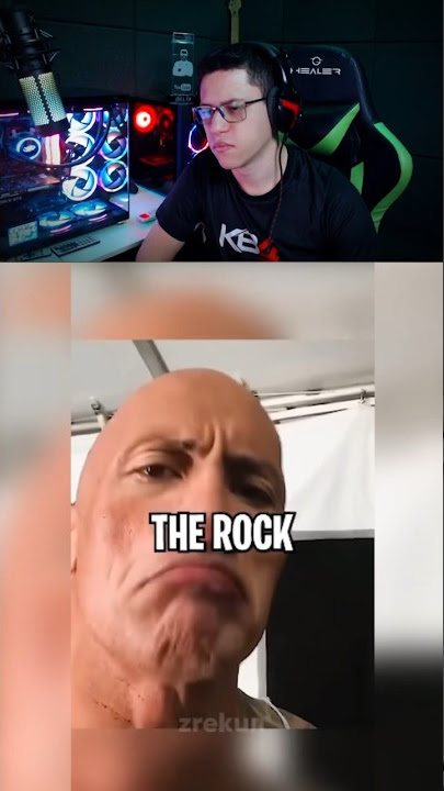 Por que The Rock levanta a sobrancelha? 🤨 #therock #meme 