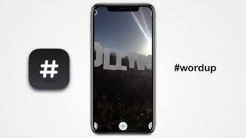 #wordup ARKit app on iPhone X iOS11 - Augmented Reality Text in Videos