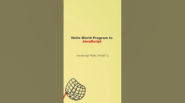 Hello World Program In Javascript | how to write hello world in javascript | 1st Program In Javascri