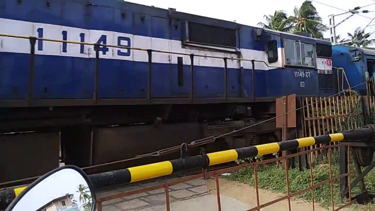 Trichy Erode passenger crossing at maximum speed YouTube