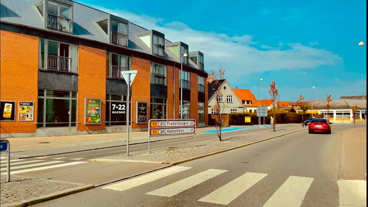 Frederikssund city through Jægerspris city and Kulhuse city