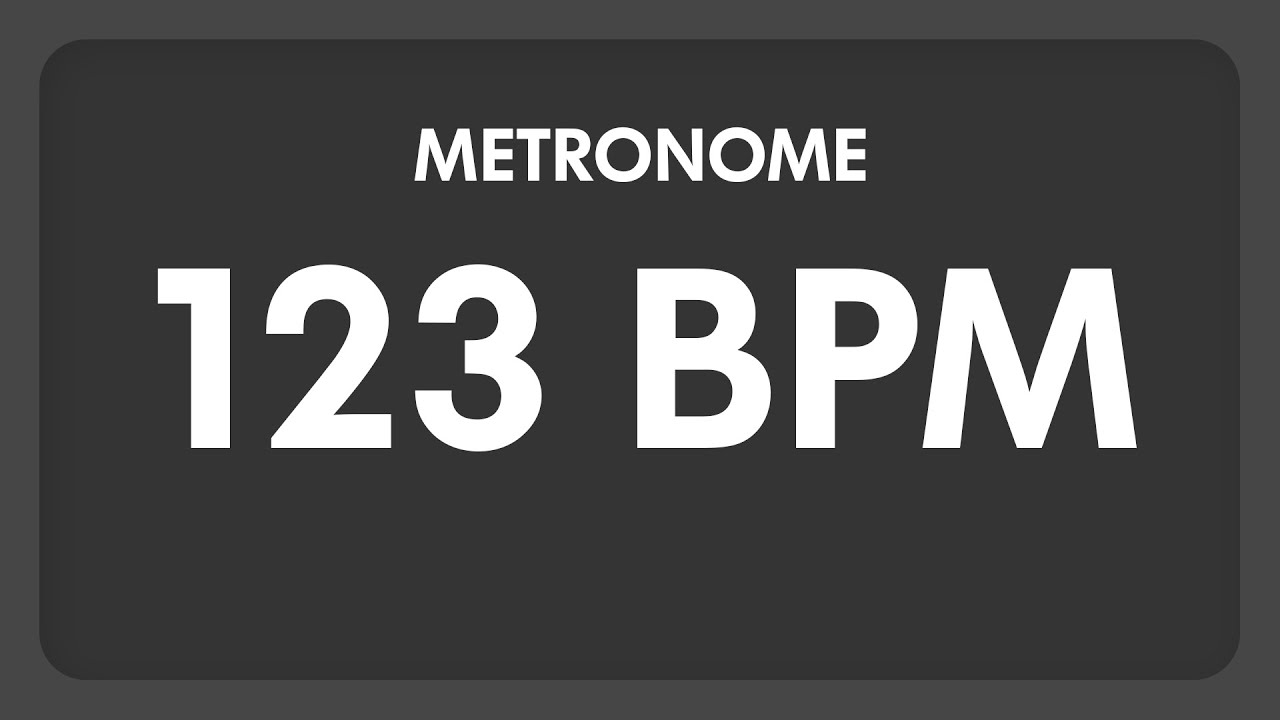 123 BPM - Metronome - YouTube