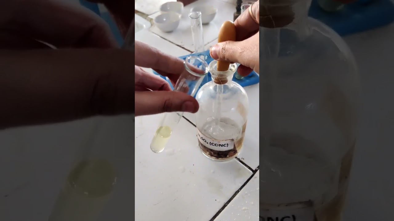 Detection Nitrate Ion(NO3^-), Brown Ring Test, Chemistry practical - YouTube