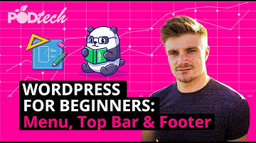WordPress Website: Web Building Part 3   Top Bar, Menu and footer - 2021