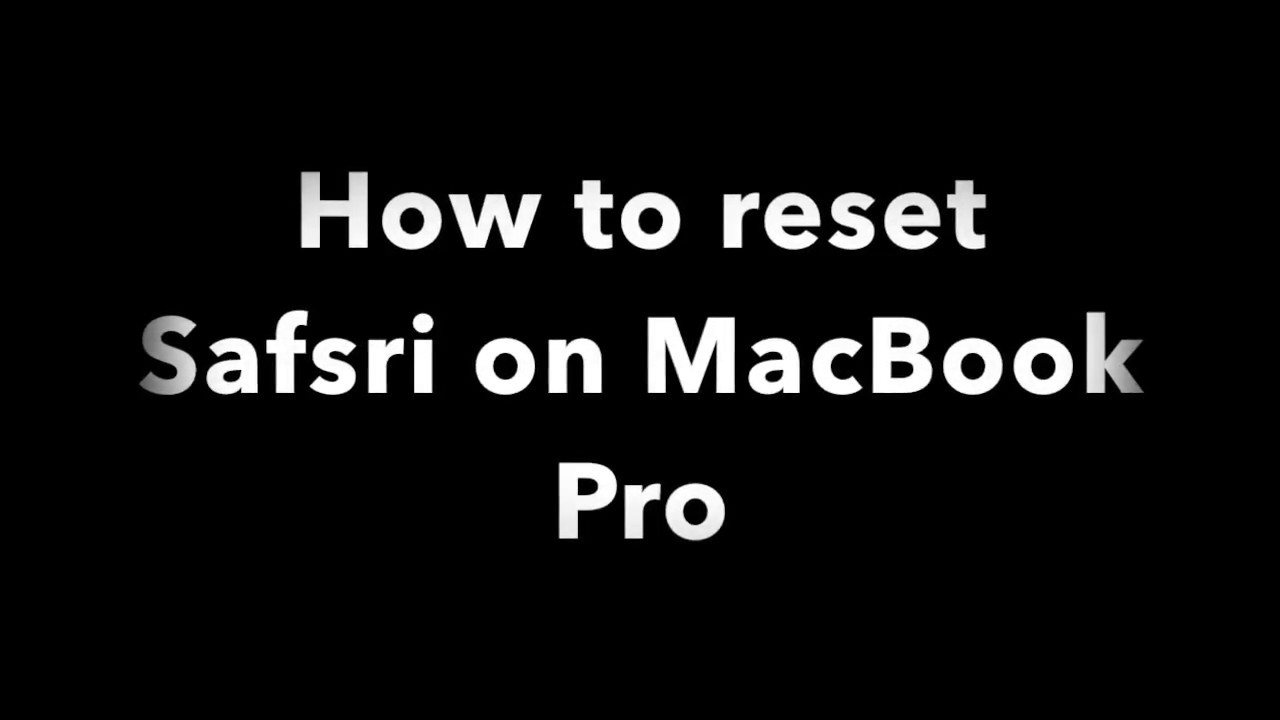 reinstallare safari macbook pro