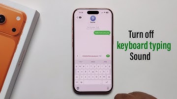 How to Turn Off keyboard Typing Sound in iPhone 17 Pro / 17 Pro Max