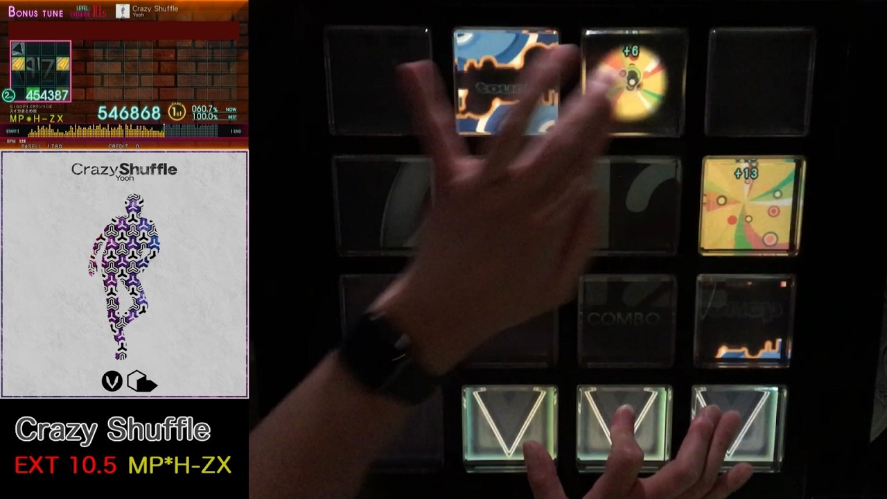 jubeat bt Ave.】Crazy Shuffle EXT [EXCELLENT] 60fps - YouTube