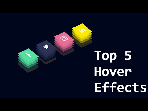 top 5 hover effect using only css no java script | css animation and hover effects