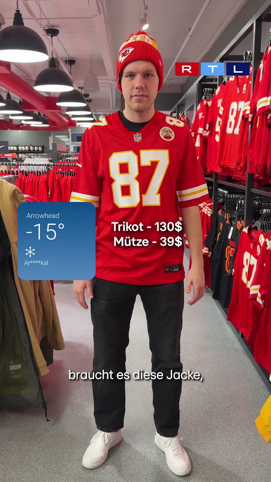So teuer ist ein ganzes Chiefs-Outfit ??