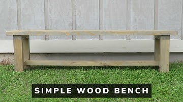 How I made a simple wood bench // Woodworking