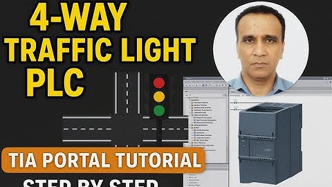 How to Program a 4-Way Traffic Light in PLC | Step-by-Step TIA Portal Tutorial (Part 1)traffic light