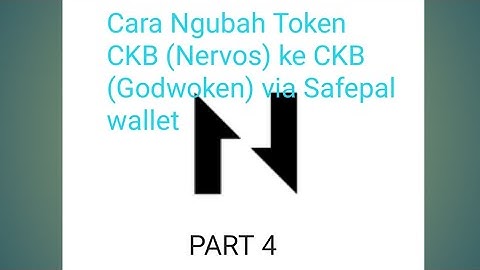Cara Mengubah CKB (Nervos) ke CKB (Godwoken) via Safepal wallet