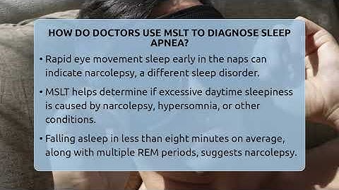 How Do Doctors Use MSLT To Diagnose Sleep Apnea? - Sleep Apnea Support Network