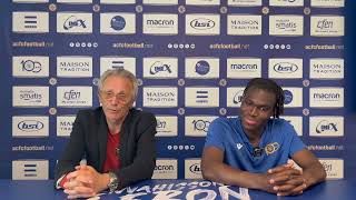 Conférence de presse avant match ACFC - Stade Poitevin / David GIGUEL &amp; Joe-Loïc AFFAMAH