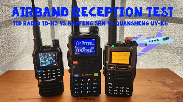 Airband Reception Test Baofeng 5RM vs Quansheng UV K6 vs TIDRadio TD H3