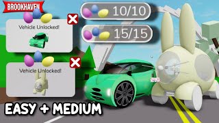 [EASY + MEDIUM MODE] ALL EASTER EGG LOCATIONS IN ROBLOX BROOKHAVEN 🏡RP 🐰🥚