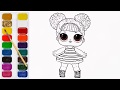 How to draw lol surprise dolls, how to make lol surprise dolls. coloring book