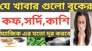 কোন কোন খাবার খেলে সর্দি-কাশি ভালো হয়❓ ৪ ঘন্টায় সর্দি কাশি দূর করার উপায়❗ Cough And Cold Food |