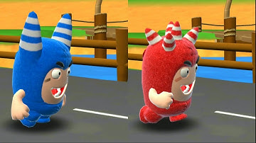 Oddbods Turbo Run - Pogo & Fuse Challenge Android, iOS Gameplay | Kick Tom