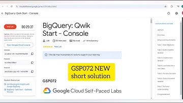 BigQuery: Qwik Start - Console #GSP072 short solution || gcp #gsp #googlecloud #arcade_facilitator