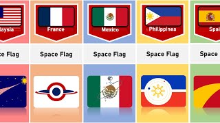 Amazing Space Flag From Different Countries