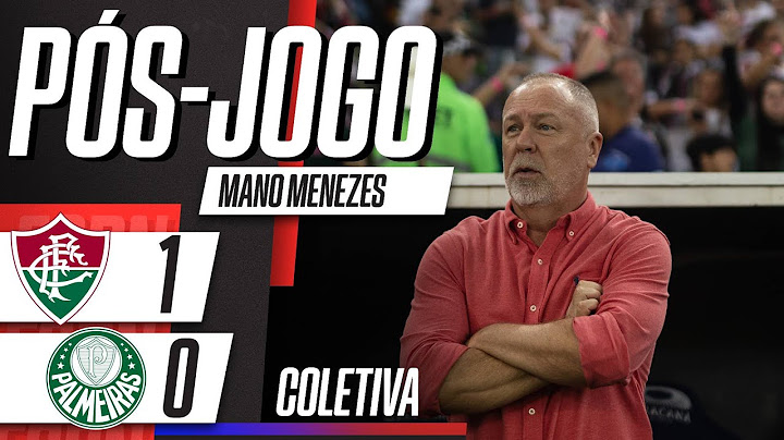 FLUMINENSE 1X0 PALMEIRAS | Mano Menezes fala AO VIVO em coletiva!