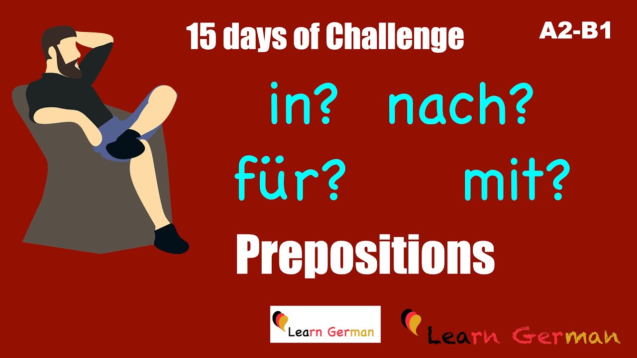 Which Preposition is correct? | 15 Days of Challenge | Learn German | A1-A2 | Grammar
