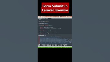 How to submit form in laravel livewire | Livewire form submit #laravel #livewire