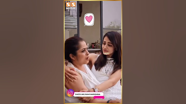Ramya Krishnan மடியில் உட்கார்ந்து கதை பேசும் Trisha😍
