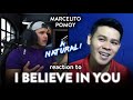 Marcelito Pomoy Reaction I Believe In You 2020 Version (A NATURAL!) | Dereck Reacts