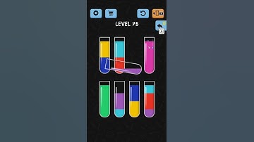 Water Color Sort Game Level 75: Android iOS Gameplay shorts