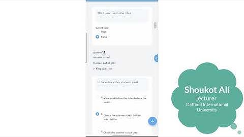How to Give & Submit Online Quiz/Exam in BLC(Moodle Mobile)-মোবাইলে অনলাইন কুইজ পরীক্ষা দেয়ার নিয়ম?